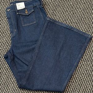 J. Crew Women's Dark Blue Flare Jeans